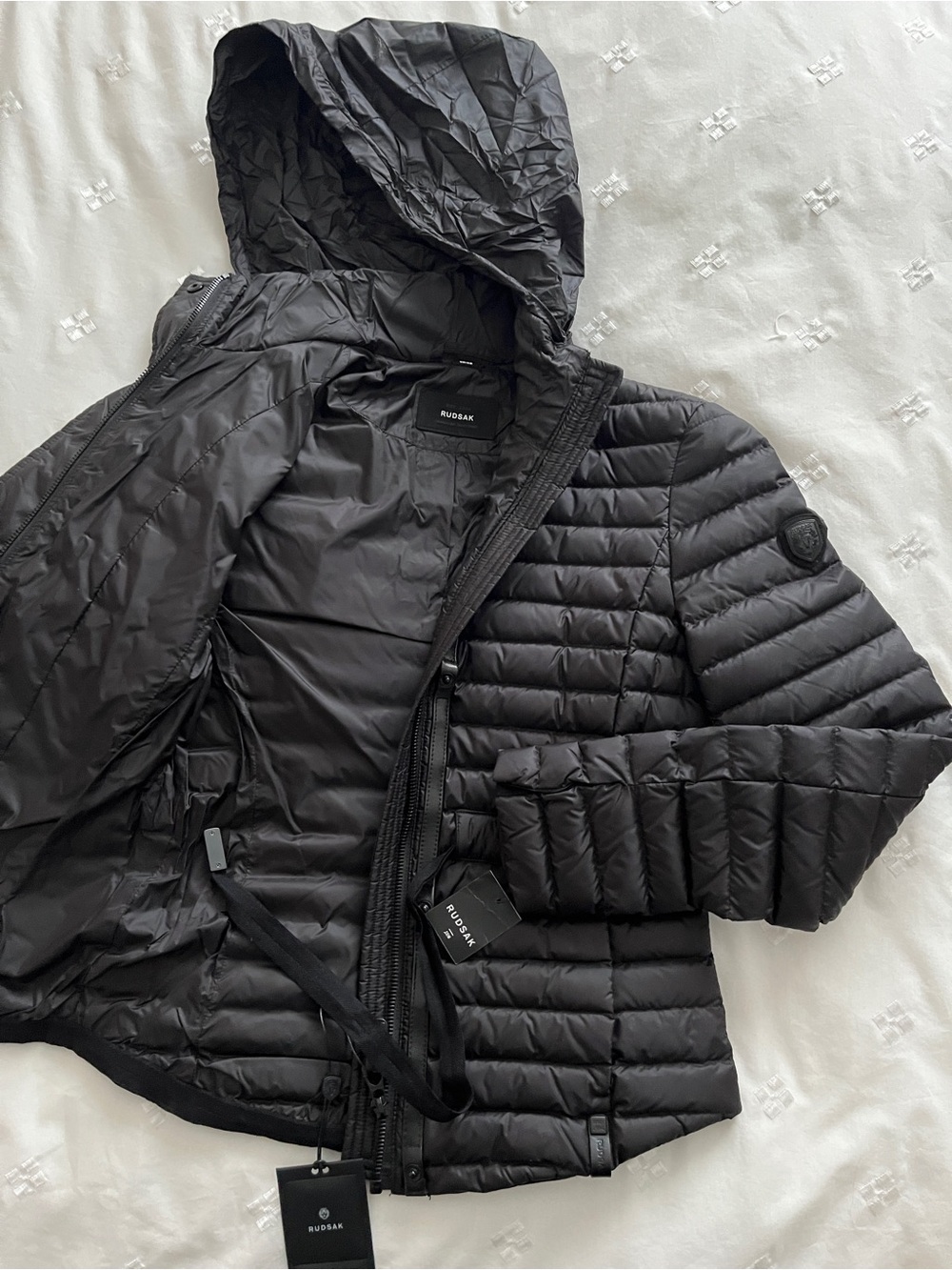 RUDSAK Black Quilted  Lightweight Puffer Jacket